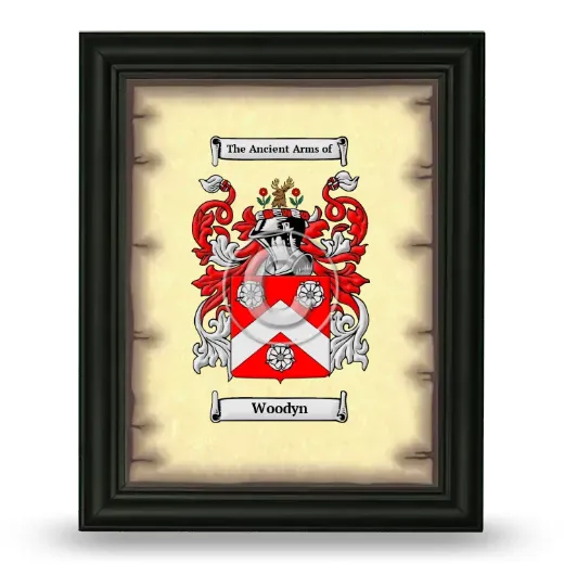 Woodyn Coat of Arms Framed - Black