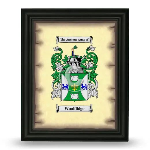 Woolflidge Coat of Arms Framed - Black