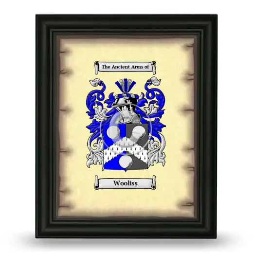 Wooliss Coat of Arms Framed - Black