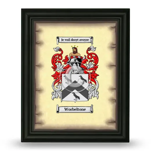 Worbeltone Coat of Arms Framed - Black