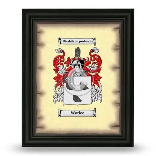 Worlee Coat of Arms Framed - Black