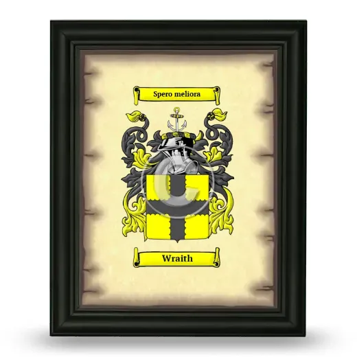 Wraith Coat of Arms Framed - Black