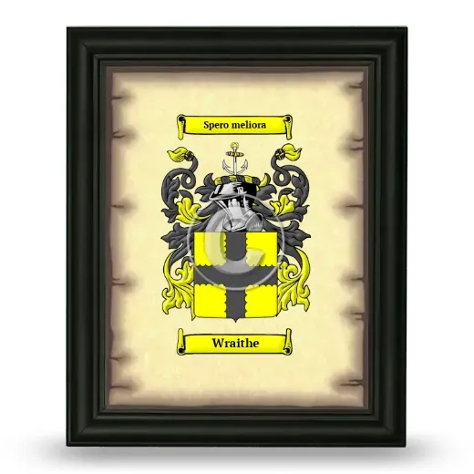 Wraithe Coat of Arms Framed - Black
