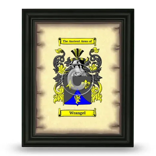 Wrangel Coat of Arms Framed - Black