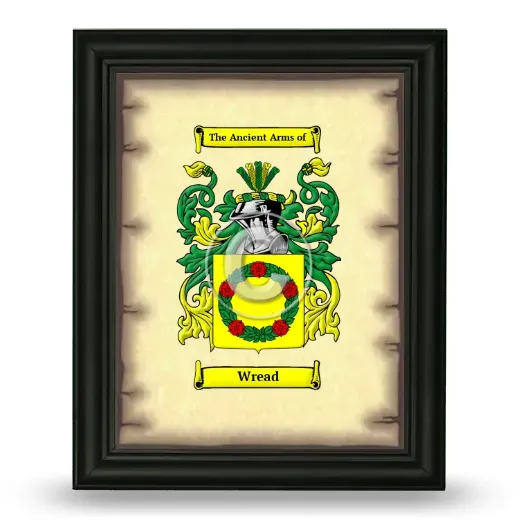 Wread Coat of Arms Framed - Black