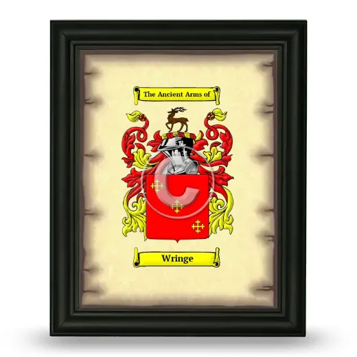 Wringe Coat of Arms Framed - Black