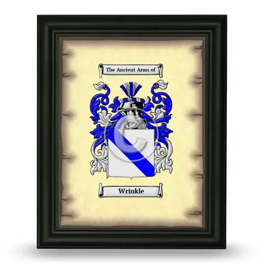 Wrinkle Coat of Arms Framed - Black
