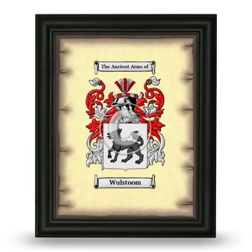 Wulstoom Coat of Arms Framed - Black