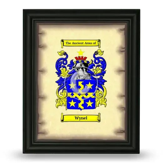 Wynel Coat of Arms Framed - Black