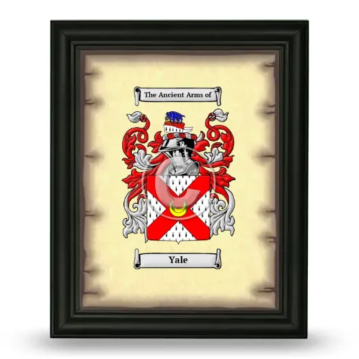 Yale Coat of Arms Framed - Black