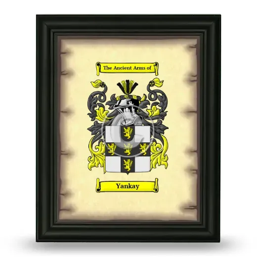 Yankay Coat of Arms Framed - Black