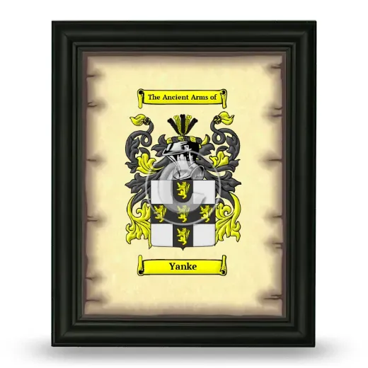 Yanke Coat of Arms Framed - Black