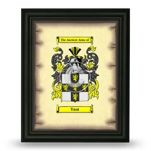 Yant Coat of Arms Framed - Black