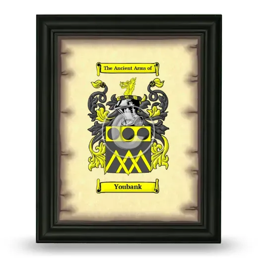 Youbank Coat of Arms Framed - Black