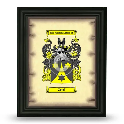 Zettl Coat of Arms Framed - Black