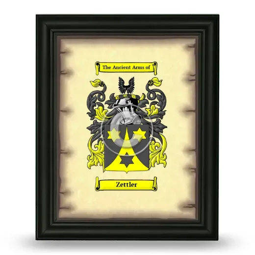 Zettler Coat of Arms Framed - Black