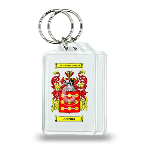 America Pair of Keychains
