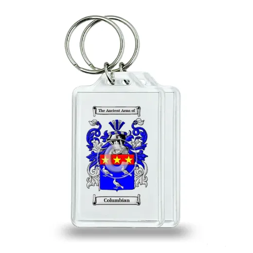 Columbian Pair of Keychains