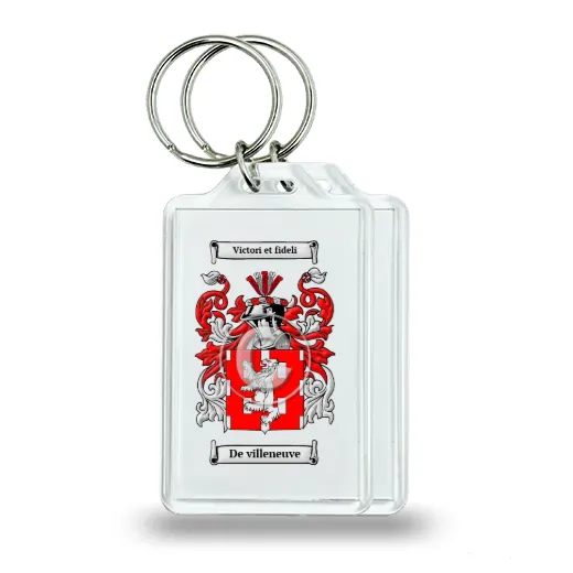 De villeneuve Pair of Keychains