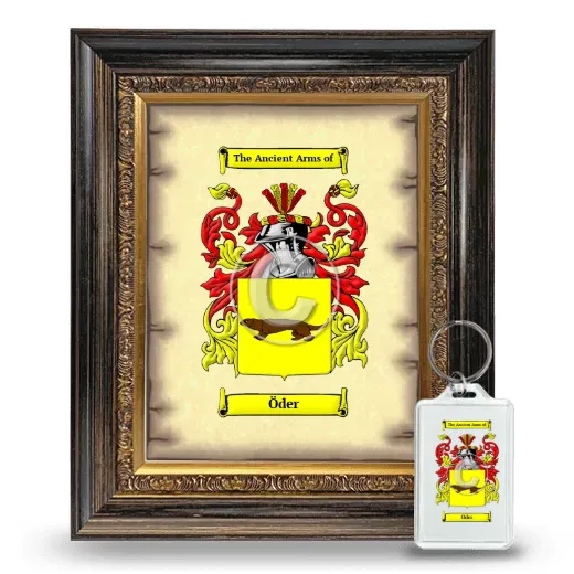 Öder Framed Coat of Arms and Keychain - Heirloom