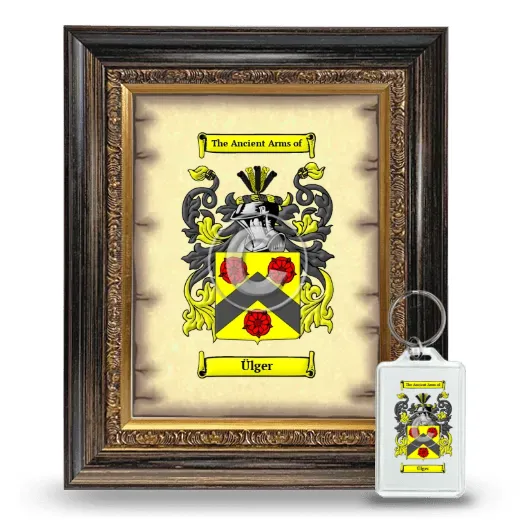 Ülger Framed Coat of Arms and Keychain - Heirloom