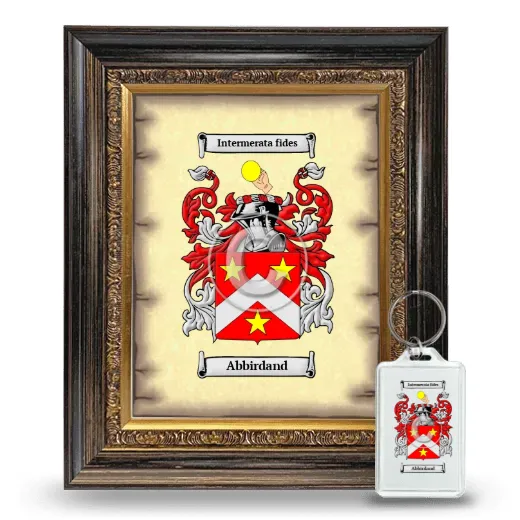 Abbirdand Framed Coat of Arms and Keychain - Heirloom