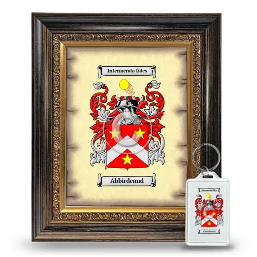 Abbirdeand Framed Coat of Arms and Keychain - Heirloom