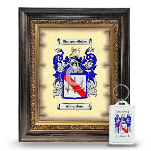 Abbyrdour Framed Coat of Arms and Keychain - Heirloom