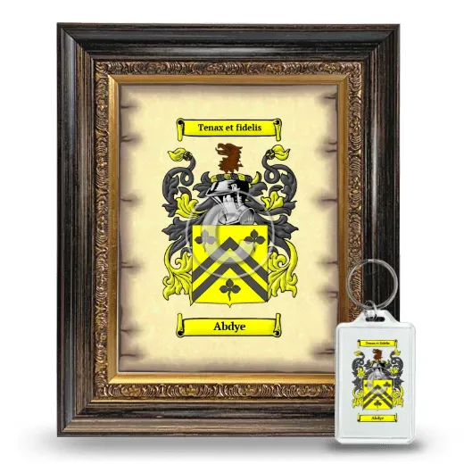 Abdye Framed Coat of Arms and Keychain - Heirloom