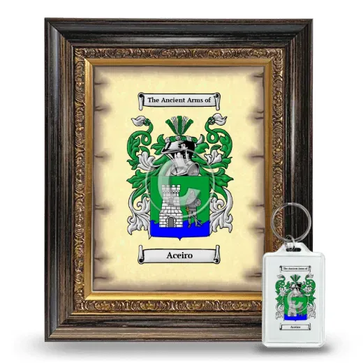 Aceiro Framed Coat of Arms and Keychain - Heirloom