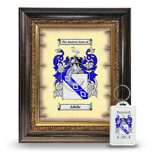 Adelie Framed Coat of Arms and Keychain - Heirloom