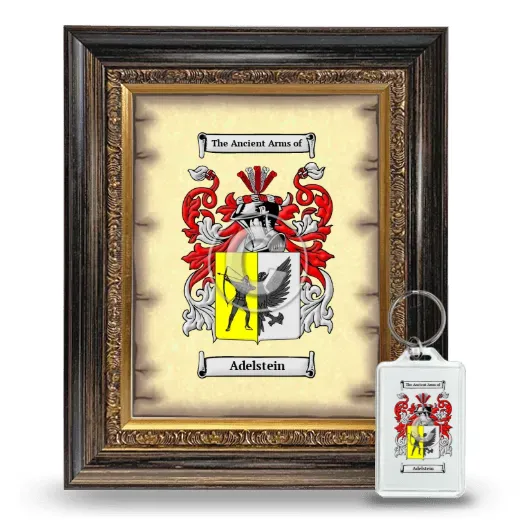 Adelstein Framed Coat of Arms and Keychain - Heirloom