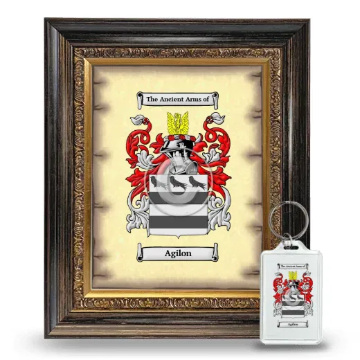 Agilon Framed Coat of Arms and Keychain - Heirloom