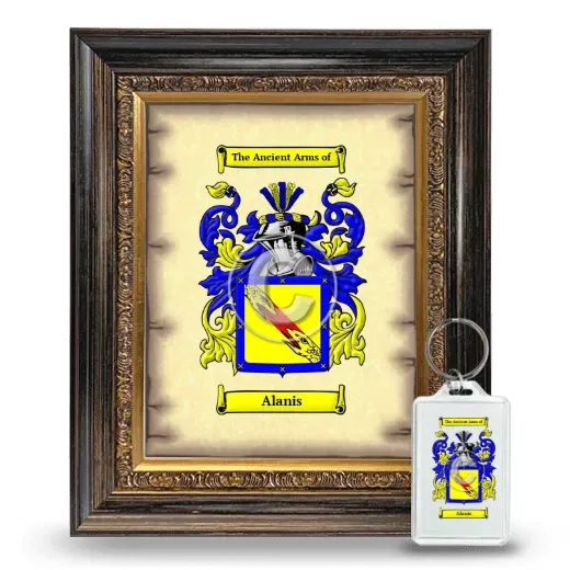 Alanis Framed Coat of Arms and Keychain - Heirloom