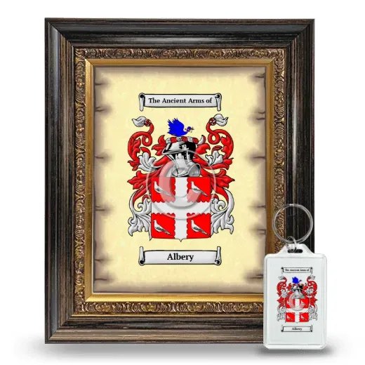 Albery Framed Coat of Arms and Keychain - Heirloom