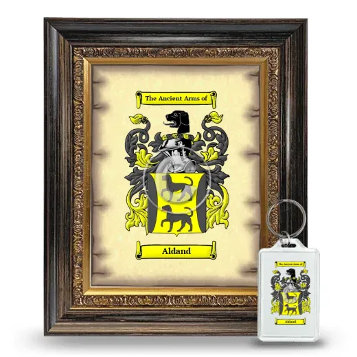 Aldand Framed Coat of Arms and Keychain - Heirloom