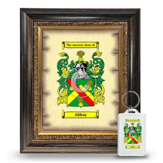 Aldray Framed Coat of Arms and Keychain - Heirloom