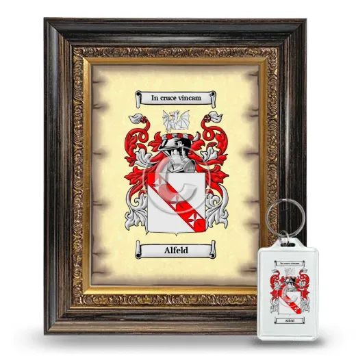 Alfeld Framed Coat of Arms and Keychain - Heirloom