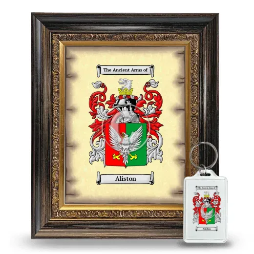 Aliston Framed Coat of Arms and Keychain - Heirloom