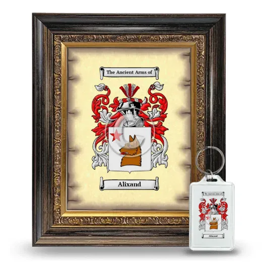 Alixand Framed Coat of Arms and Keychain - Heirloom
