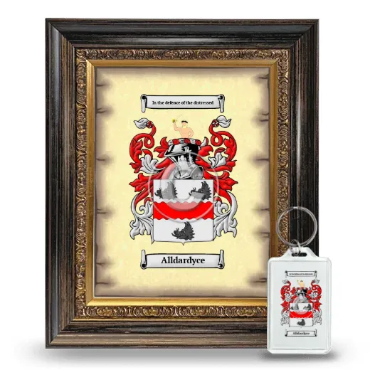 Alldardyce Framed Coat of Arms and Keychain - Heirloom
