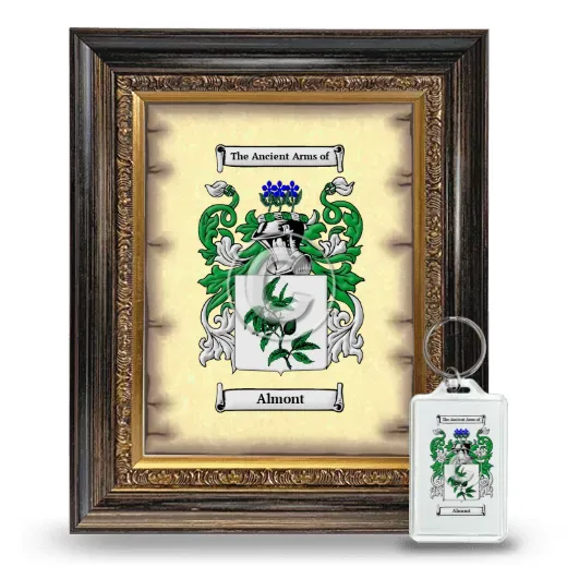 Almont Framed Coat of Arms and Keychain - Heirloom