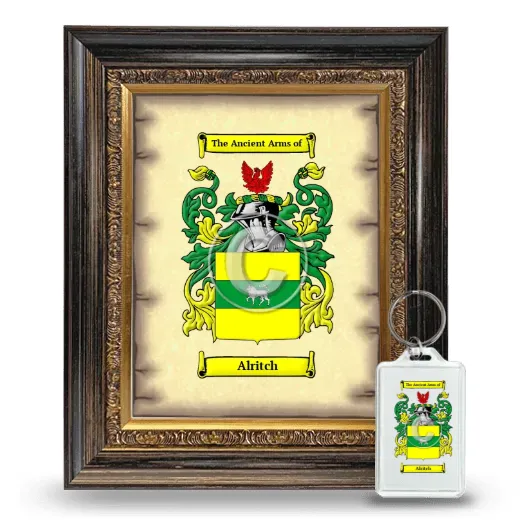 Alritch Framed Coat of Arms and Keychain - Heirloom