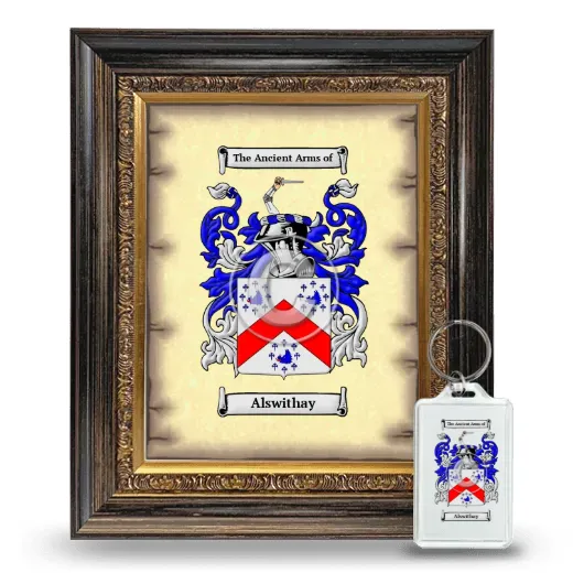 Alswithay Framed Coat of Arms and Keychain - Heirloom