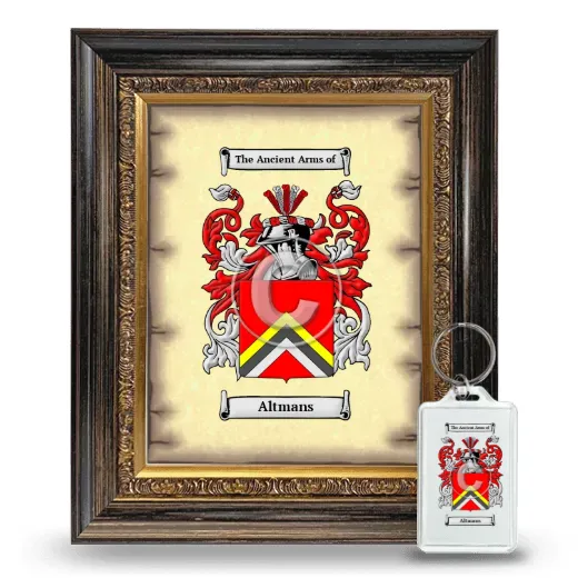 Altmans Framed Coat of Arms and Keychain - Heirloom