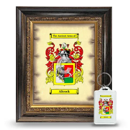 Altrock Framed Coat of Arms and Keychain - Heirloom