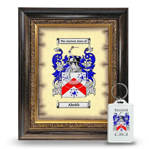 Alwith Framed Coat of Arms and Keychain - Heirloom