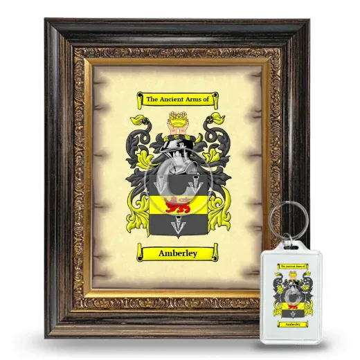 Amberley Framed Coat of Arms and Keychain - Heirloom