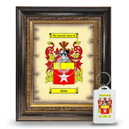 Anas Framed Coat of Arms and Keychain - Heirloom