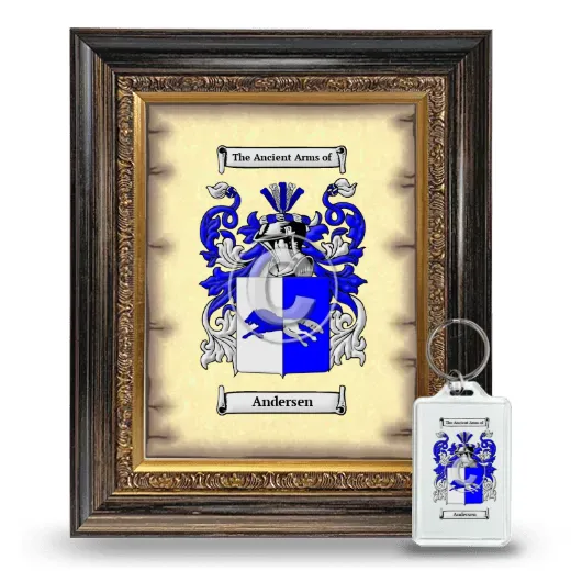 Andersen Framed Coat of Arms and Keychain - Heirloom